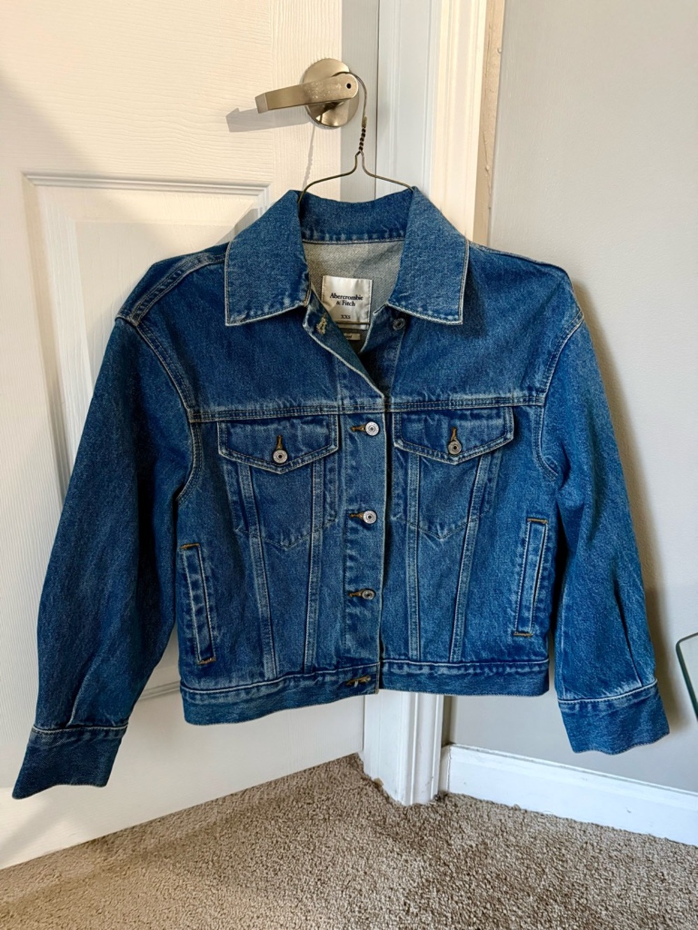 Abercrombie and Fitch Women’s Easy Denim Trucker Jean Jacket
